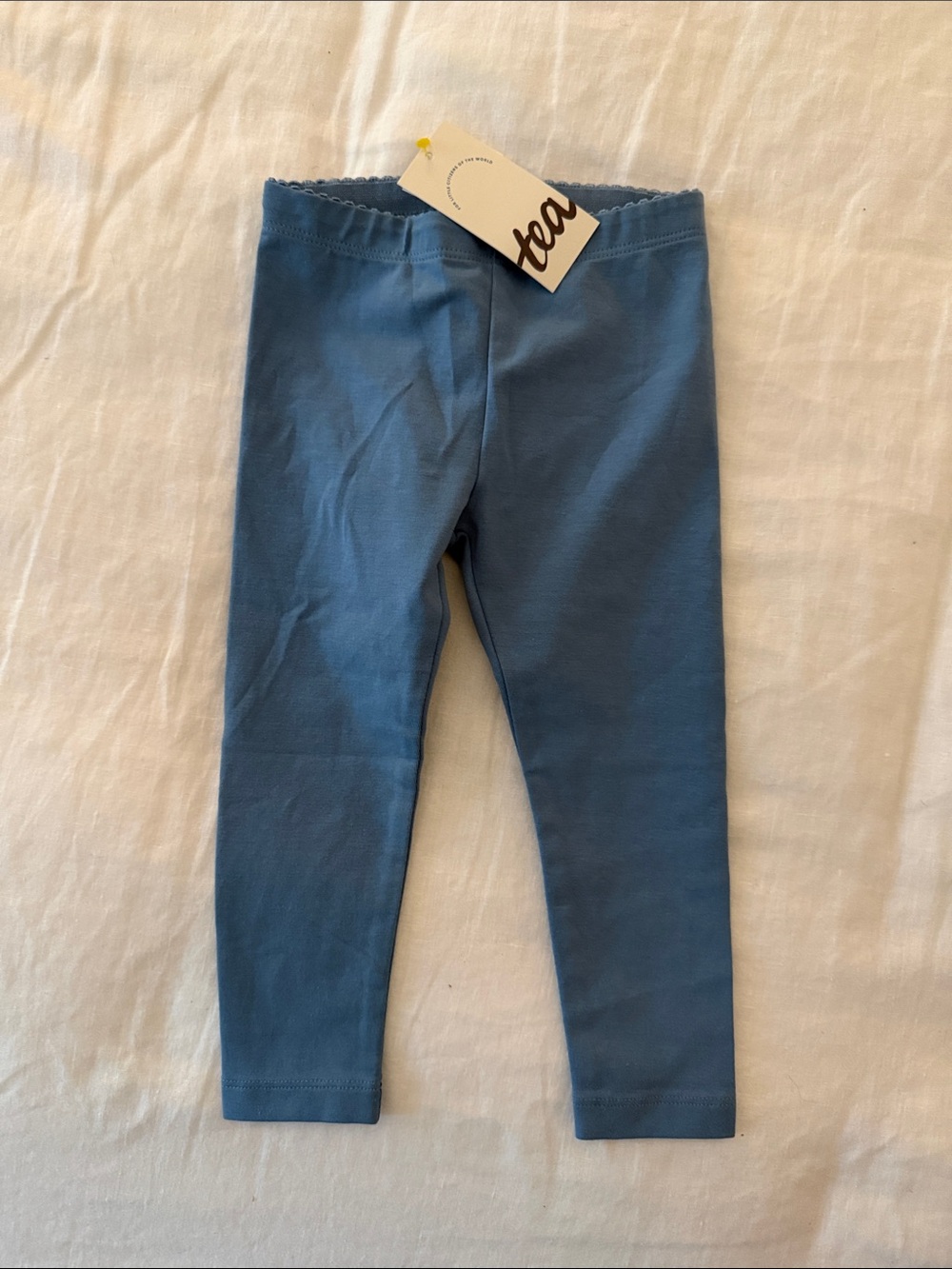 Tea Collection Blue Kids Cotton Leggings